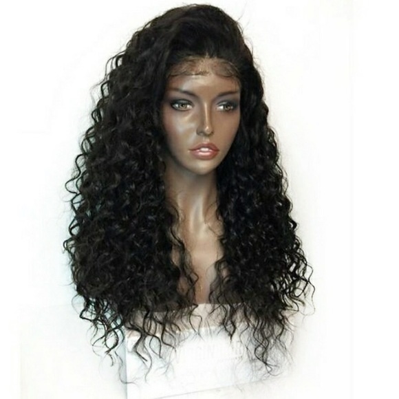 Black curly LaceFront Wig *NWT*